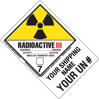 Hazard Class Radioactive Category Iii Explosive Non Worded