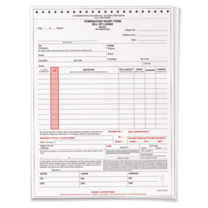 Hazmat Bills of Lading, 4-Part NCR, Customized, 100/Pack - ICC Canada
