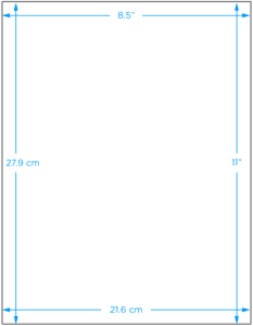 Blank Paper Label, 8.5" x 11", 100/Pack - ICC Canada
