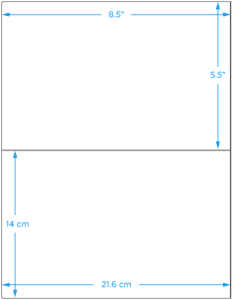 Blank Paper Label, 8.5" x 5.5", 200/Pack - ICC Canada