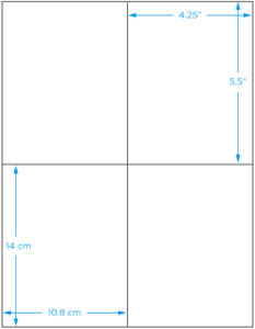 Blank Paper Label, 4.25" x 5.5", 400/Pack - ICC Canada