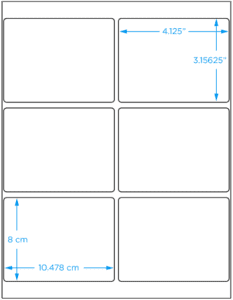 Blank Paper Label, 4.125" x 3.15625", 600/Pack - ICC Canada