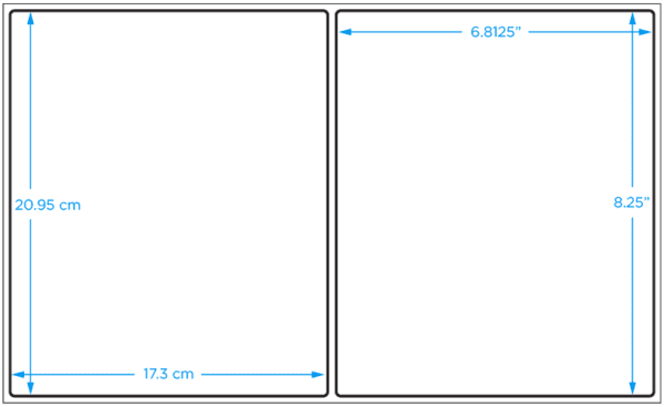 Blank Vinyl Label, 8.25" x 6.8125", 200/Pack - ICC Canada