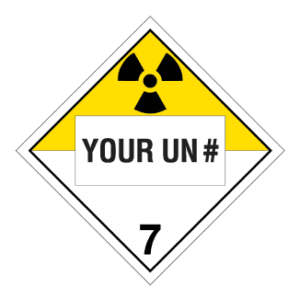 Hazard Class 7 - Radioactive Materials, Rigid Vinyl, Custom - ICC Canada