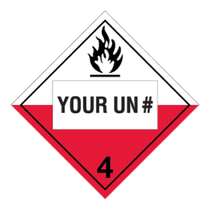 Hazard Class 4.2 - Substances Liable to Spontaneous Combustion, Rigid Vinyl, Custom - ICC Canada