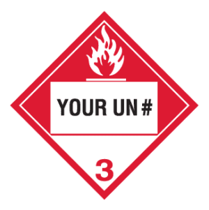 Hazard Class 3 - Combustible Liquid, Tagboard, Custom - ICC Canada