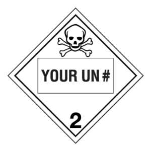 Hazard Class 2.3 - Toxic Gas, Tagboard, Custom - ICC Canada