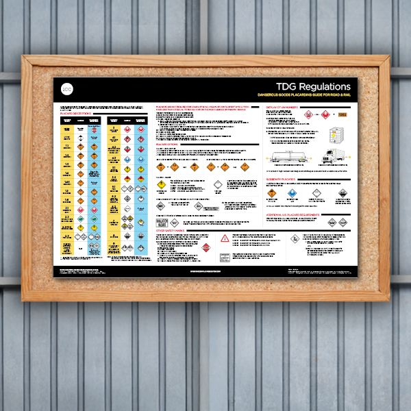 TDG Clear Language Placarding Poster, Bilingual (English/French) - ICC Canada TDG Clear Language Placarding Poster, Bilingual (English/French) - ICC Canada