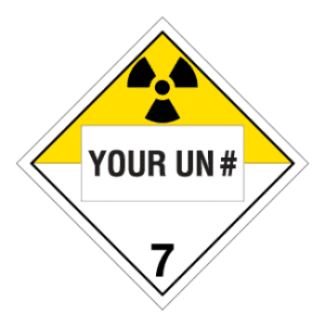 Hazard Class 7 - Radioactive Materials, 2-Sided, Rigid Vinyl, Custom - ICC Canada