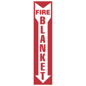 Fire Blanket, 4" x 18", Self-Stick Vinyl Sign - ICC Canada