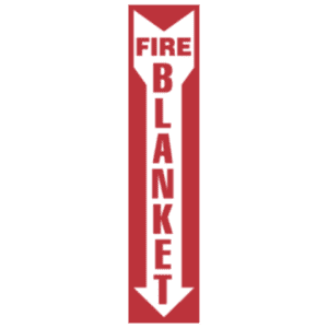 Fire Blanket, 4" x 18", Rigid Vinyl Sign - ICC Canada