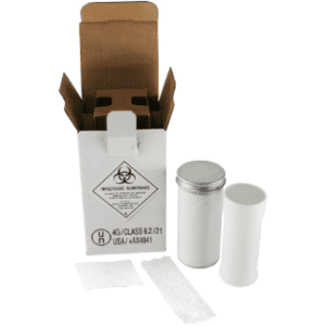 UN 4G InfektaPak Biological Shipper - Category A (with bubble wrap & absorbent) - 5.5 oz / 163 ml - ICC Canada
