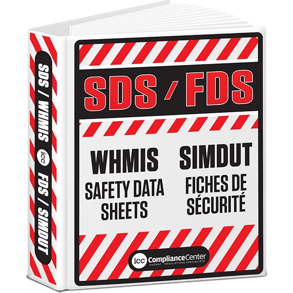 SDS Binder, French - ICC Canada SDS Binder, French - ICC Canada