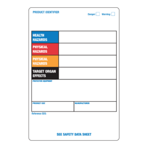 Blank Label, 4" x 6" GHS Workplace Orange System, 500/Roll - ICC Canada