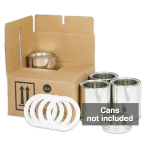 4G UN Quart Can Shipping Kit - 4 x 1 Quart (without cans) - ICC Canada