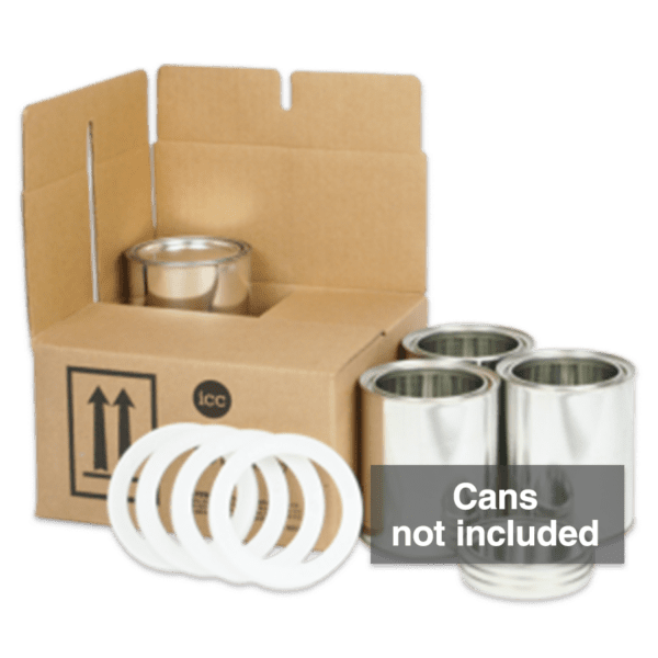 4G UN Quart Can Shipping Kit - 4 x 1 Quart (without cans) - ICC Canada