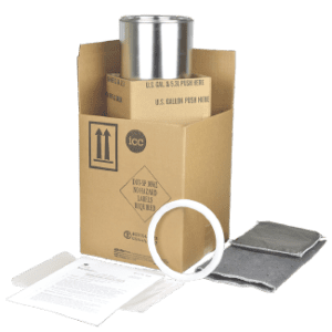 4GV UN Special Permit Shipping Kit (U.S. Only) - 1 litre (with absorbent pouch and pillow) - ICC Canada