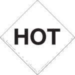 Hot, Removable Self-Stick Vinyl, Placard