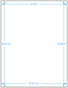 Blank Polyester Label, 8.375" x 10.875", 100/Pack - ICC Canada