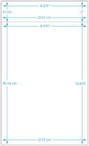 Blank Polyester Label, 8.375 x 2" + 8.375" x 13.875", 200/Pack - ICC Canada