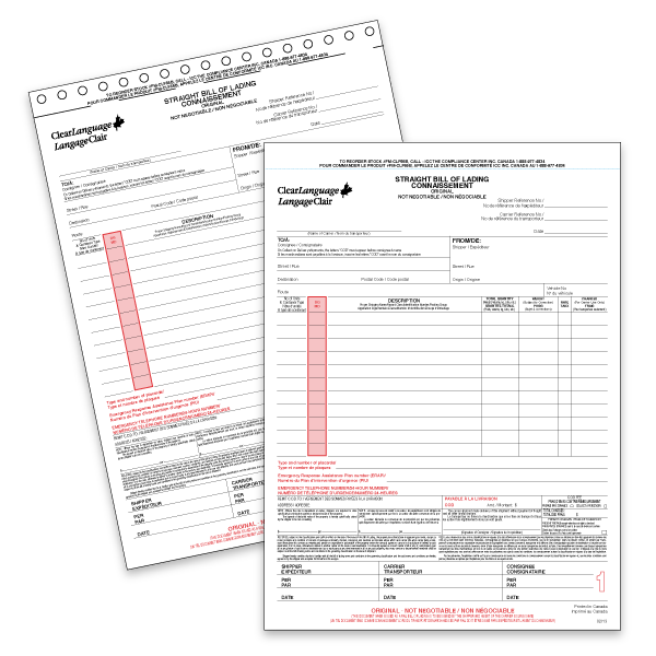 Bill of Lading - Canada - ICC Canada