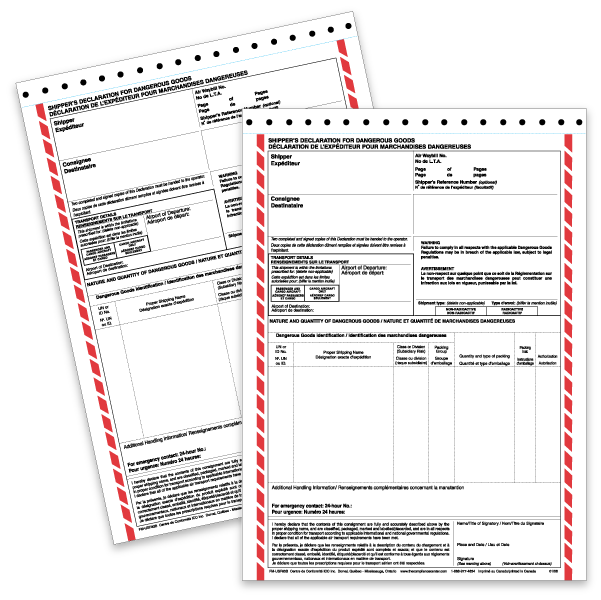 Shipping by Air Declaration - ICC Canada