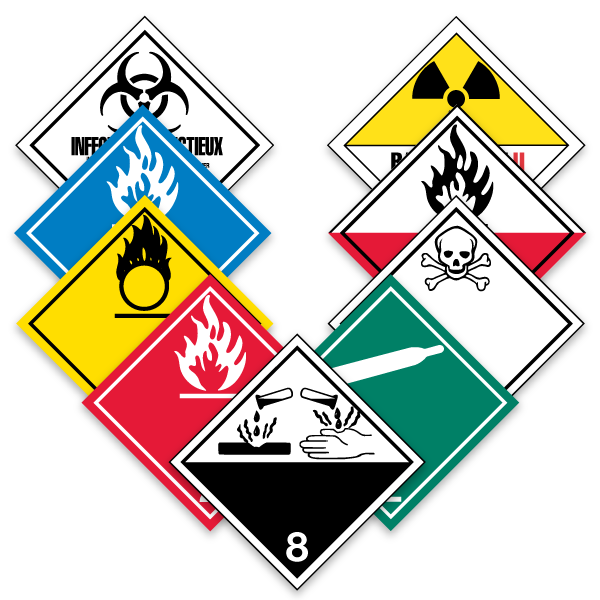 Hazard class 4 labels