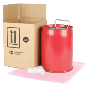 4G UN Steel Can Shipping Kit - 1 x 1 Gallon (can includes spigot) - ICC Canada