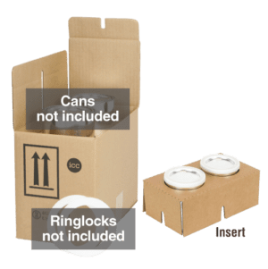 4G UN Quart Can Shipping Kit - 2 x 1 Quart (without cans) - ICC Canada