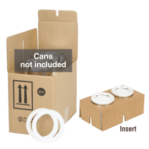 4G UN Quart Can Shipping Kit - 2 x 1 Quart Can (without can) - ICC Canada