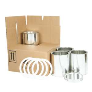 4G UN Can Shipping Kit - 4 x 1 Gallon (with cans & Ringloks) - ICC Canada