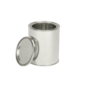 Round Steel Can with Lid (Unlined) - 1 pint - ICC Canada