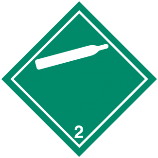 Hazard Class 2.2 - Non-Flammable Gas, Non-Worded, Vinyl Label