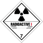 Hazard Class 7 - Radioactive Category I, Non-Worded, Vinyl Label, 500/roll