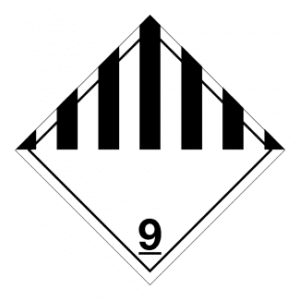 Hazard Class 9 - Miscellaneous Hazardous Material, Non-Worded, Vinyl Label, 500/roll - ICC Canada