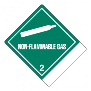 Hazard Class 2.2 - Non-Flammable Gas, Worded, High-Gloss Label, Shipping Name-Standard Tab, Blank, 500/roll - ICC Canada
