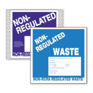 Non-RCRA Regulated Waste Labels