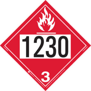 UN 1230, Hazard Class 3 - Flammable Liquid, Magnetic - ICC Canada