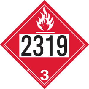 UN 2319, Hazard Class 3 - Flammable Liquid, Permanent Self-Stick Vinyl - ICC Canada
