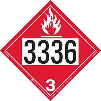 UN 3336 | Hazard Class 3 | Flammable Liquid, Permanent Self-Stick