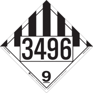 UN 3496, Hazard Class 9 - Miscellaneous Dangerous Goods, Permanent Self-Stick Vinyl - ICC Canada