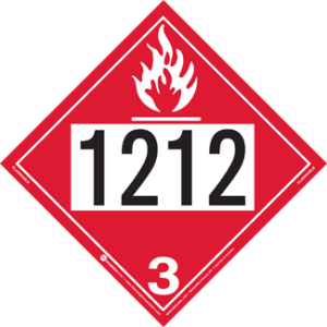 UN 1212, Hazard Class 3 - Flammable Liquid, Rigid Vinyl - ICC Canada