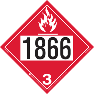 UN 1866, Hazard Class 3 - Flammable Liquid, Rigid Vinyl - ICC Canada
