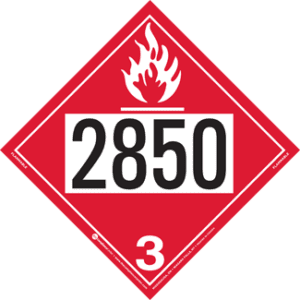 UN 2850, Hazard Class 3 - Flammable Liquid, Rigid Vinyl - ICC Canada