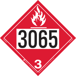 UN 3065, Hazard Class 3 - Flammable Liquid, Rigid Vinyl - ICC Canada
