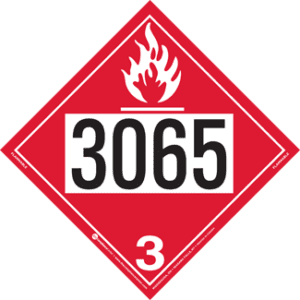 UN 3065, Hazard Class 3 - Flammable Liquid, Rigid Vinyl - ICC Canada