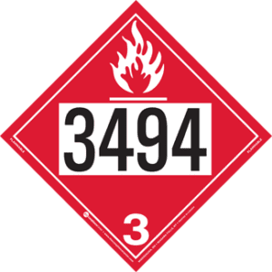 UN 3494, Hazard Class 3 - Flammable Liquid, Rigid Vinyl - ICC Canada