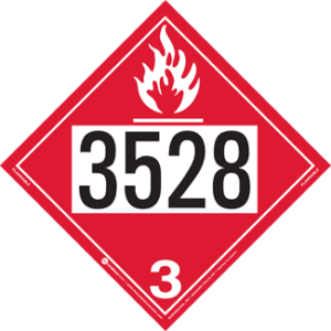 UN 3528, Hazard Class 3 - Flammable Liquid, Rigid Vinyl - ICC Canada
