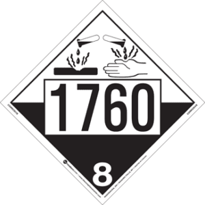 UN 1760, Hazard Class 8 - Corrosives, Rigid Vinyl - ICC Canada