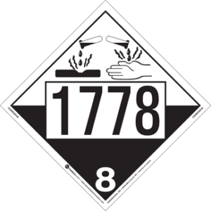 UN 1778, Hazard Class 8 - Corrosives, Rigid Vinyl - ICC Canada